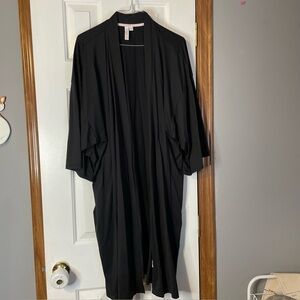 Black Women's Robe joyspun 2x-3x used missing tie string